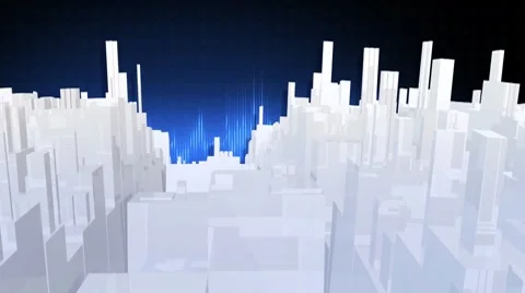 Earth Graph in Blue and White Stock Footage 7747541