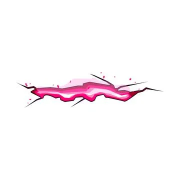 Earth ground crack cartoon vector illustration Stock Illustration
