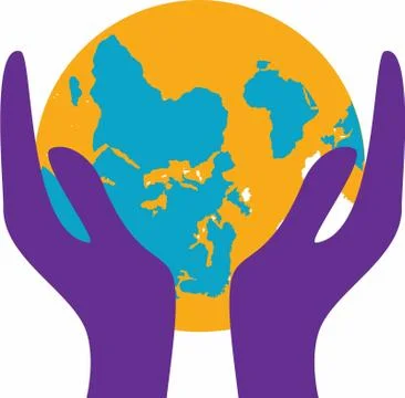 Earth on hand vector illustration Stock Illustration
