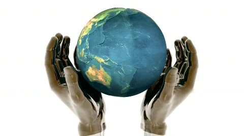 Earth in hands Stock Footage 555385
