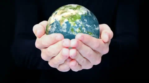 Earth in hands. Vídeo Stock 20606996