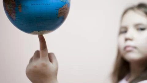 The earth in hands Stock Photos