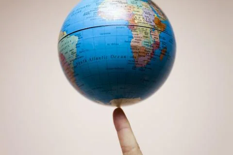 The earth in hands Stock Photos