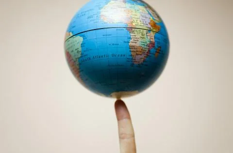The earth in hands Stock Photos