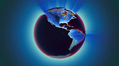 Earth Hologram Clean Looking - Looping Stock Footage 62254720