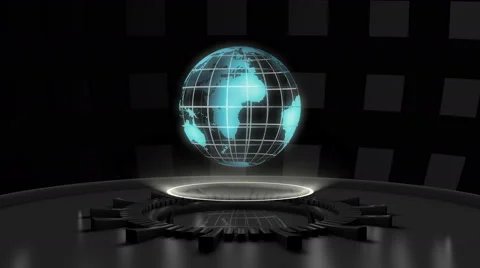 Earth Hologram Vídeo Stock 59774775