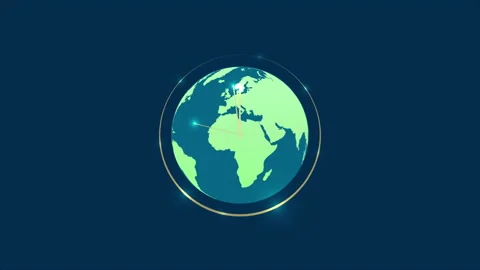 Earth hour clock and planet Stock-Footage 266857341