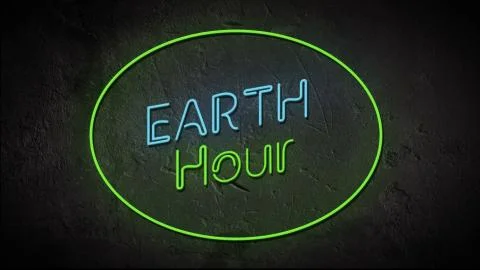 Earth hour Stock Illustration
