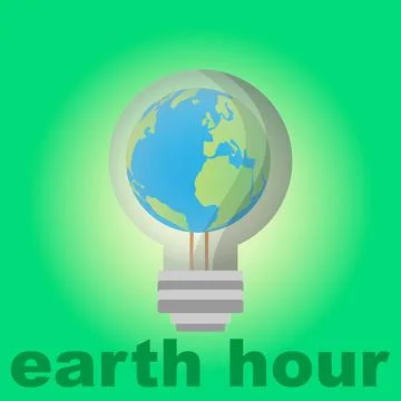 Earth hour Stock Illustration