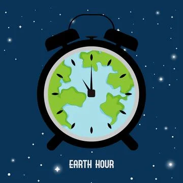 Earth Hour Illustration Stock Illustration