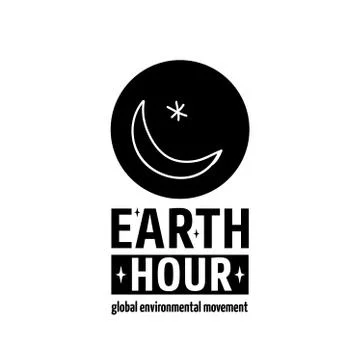 Earth Hour Movement Illustrazione stock
