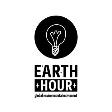 Earth Hour Movement Stock Illustration