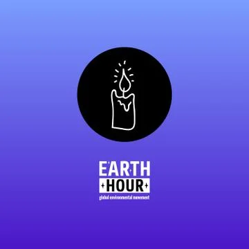 Earth Hour Movement Stock Illustration