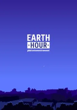 Earth Hour Movement Stock Illustration