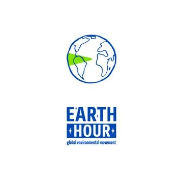 Earth Hour Movement Stock Illustration