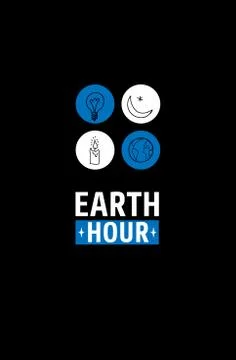 Earth Hour Movement Stock Illustration
