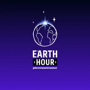 Earth Hour Movement Stock Illustration