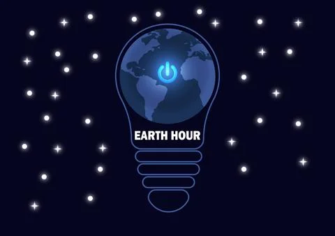 Earth Hour Vector illustration Illustration