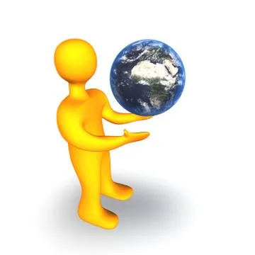 Earth human 3d Stock Illustration