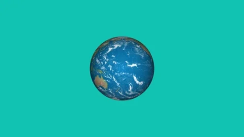 Earth icon animated video Stock Footage 294401327