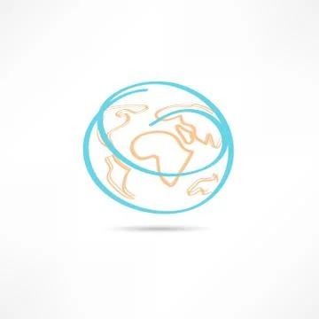 Earth icon Stock Illustration