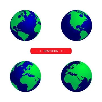 Earth icon. Stock Illustration