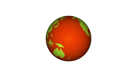 Earth icon rotation on background . Видео 259466981