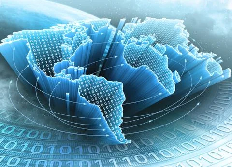 Earth Of Information Illustrazione stock