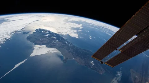 Earth From ISS / Space Stock Footage 103797614