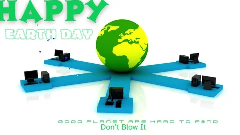 Earth, leaf, planet, poster, save, ecology, happy, illustration, april, desig Stock Footage 269121903