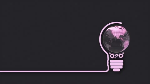 Earth light bulb Stock Footage 85613432