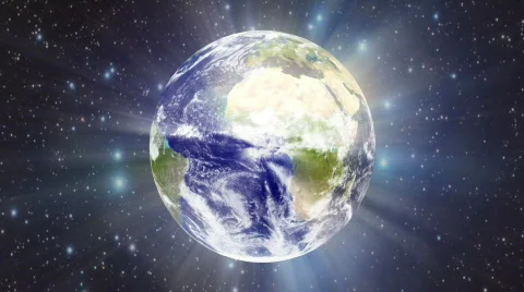 Earth Light Rays background | Stock Video | Pond5