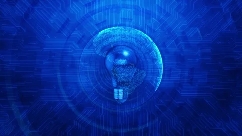 Earth lightbulb, global energy consumption and its environmental impact Creative Stock Footage 320061778
