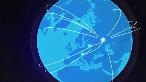 EARTH LINES Stock Footage 145291781