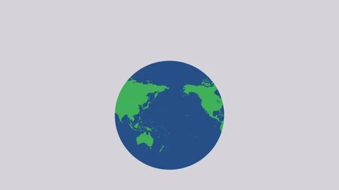 Earth looping animation with space Video stock 300805917
