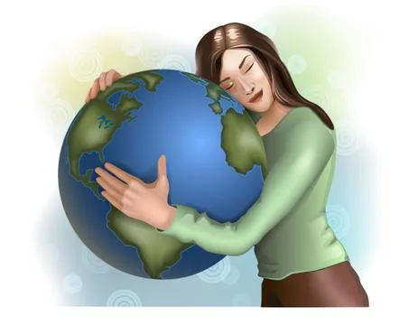 Earth love Stockillustratie