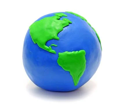 Earth made of clay Stock Photos