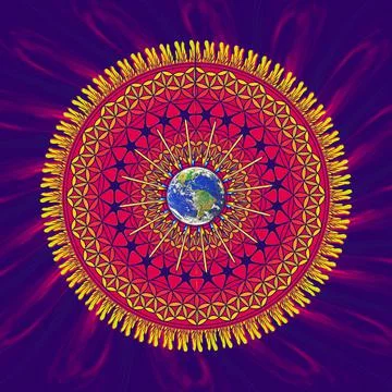 Earth mandala イラスト素材