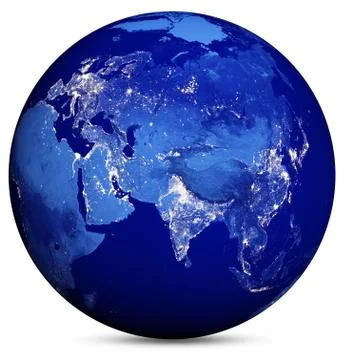 Earth map 3d rendering イラスト素材