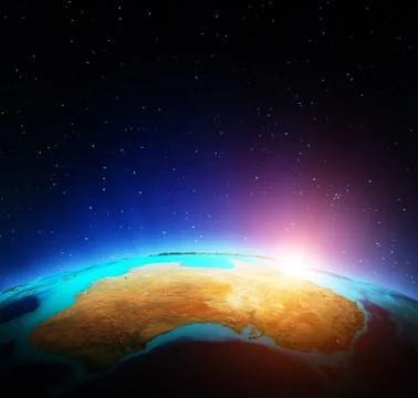 Earth map 3d rendering イラスト素材