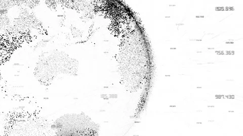 Earth map digital connection and social ... | Stock Video | Pond5