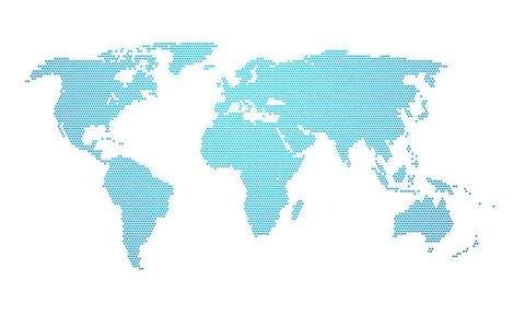 Earth map dotted An illustration of a dotted earth map Copyright: xZoonar.... Stock Photos
