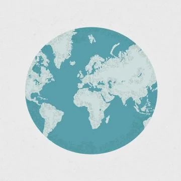 Earth map , eps10 vector format Stock Illustration