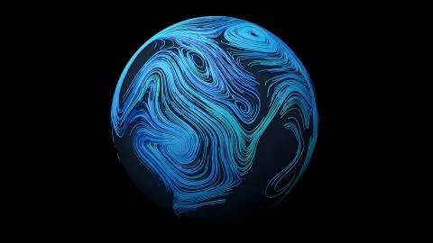 Earth map, Geographic information system, Location Intelligence software Illustrazione stock
