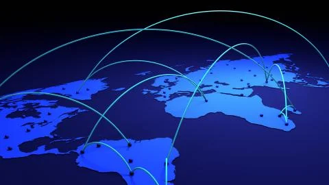Earth map, Geographic information system, Location Intelligence software, Outbre Stock Illustration