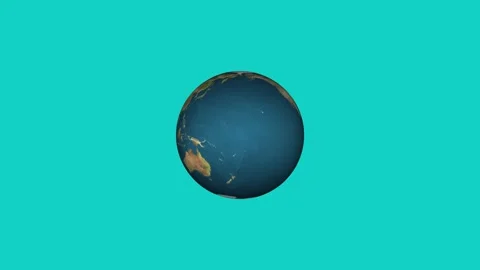 Earth map icon animated video Stock Footage 294402605