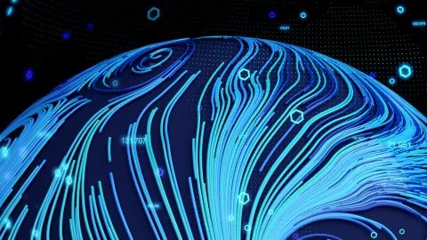 Earth map, Location Intelligence software, Geographic information system, Spatia Stock Illustration