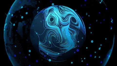 Earth map, Location Intelligence software, Geographic information system, Spatia Stock Illustration