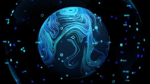 Earth map, Location Intelligence software, Geographic information system, Spatia Stock Illustration