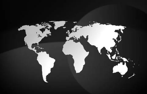 Earth map of space Stock Illustration